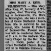 Mary Alice King Obituary