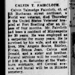 Calvin Talmadge Faircloth Obituary