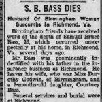 Obituary for Samuel Bruce TbTbass (Aged 26)