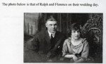 Ralph and Forence Booth on their wedding day.(1)