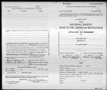 U.S., Sons of the American Revolution Membership Applications, 1889-1970