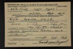 U.S., World War II Draft Registration Cards, 1942 U.S., World War II Draft Registration Cards, 1942
